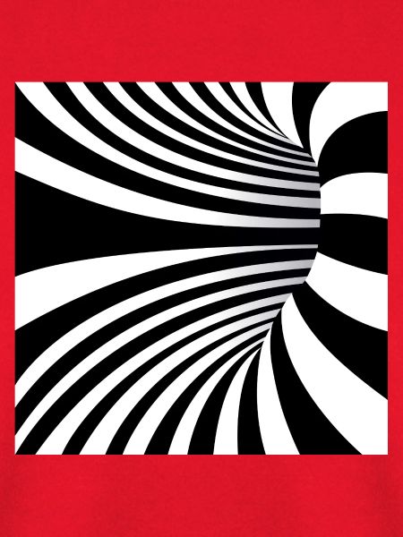 Hypnotische Schwarzweißwellen