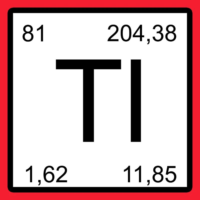 Ti Minimal Periodic Symbol Print