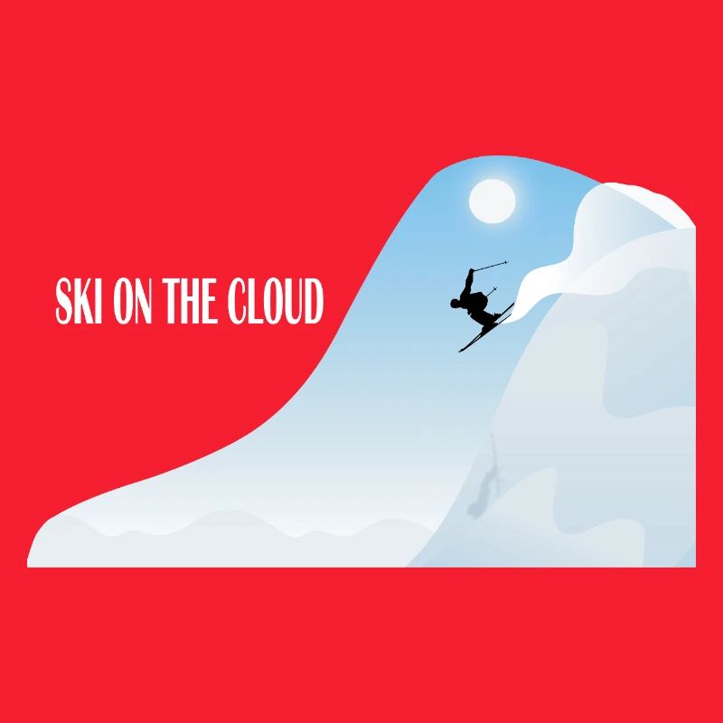 Skifahren in der Wolke