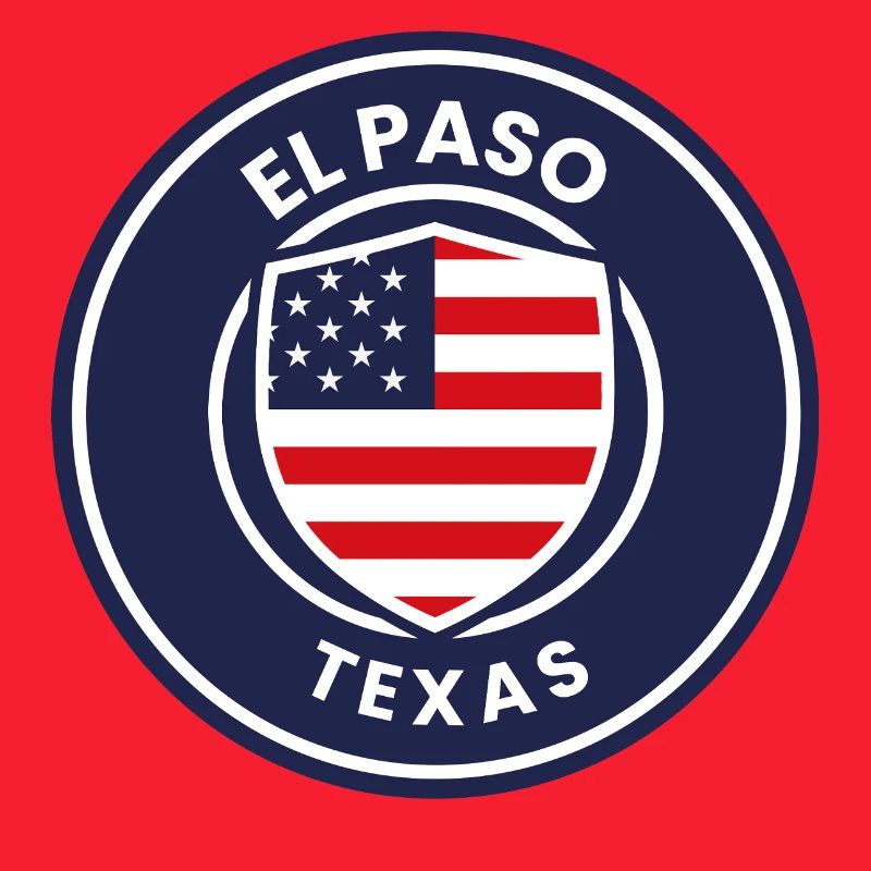 El Paso Texas Flaggenschild