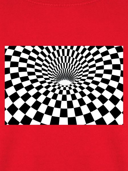 Hypnotischer karierter Tunnel