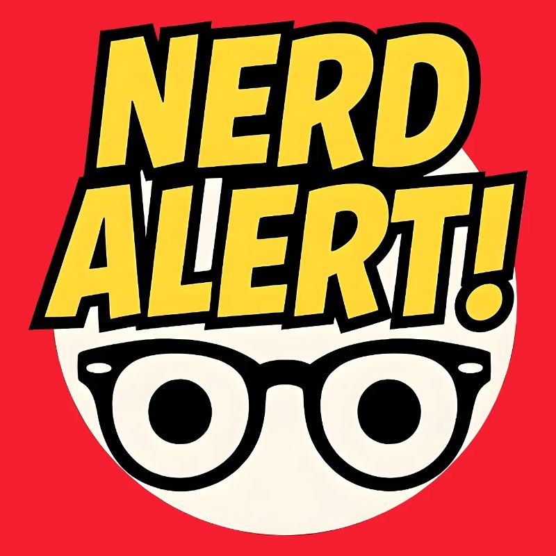 Nerd Alert Spaßdesign mit Brille