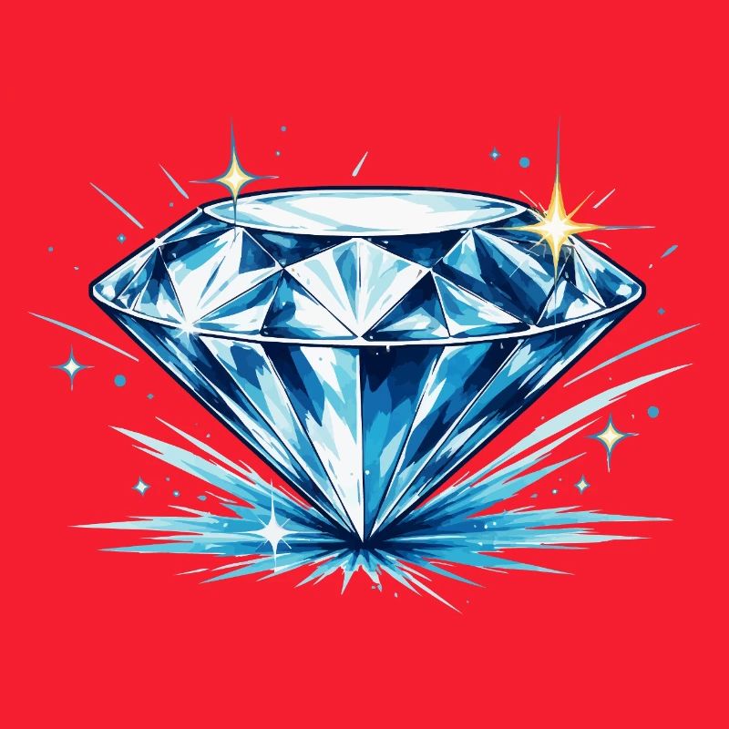 Eisblauer Diamant