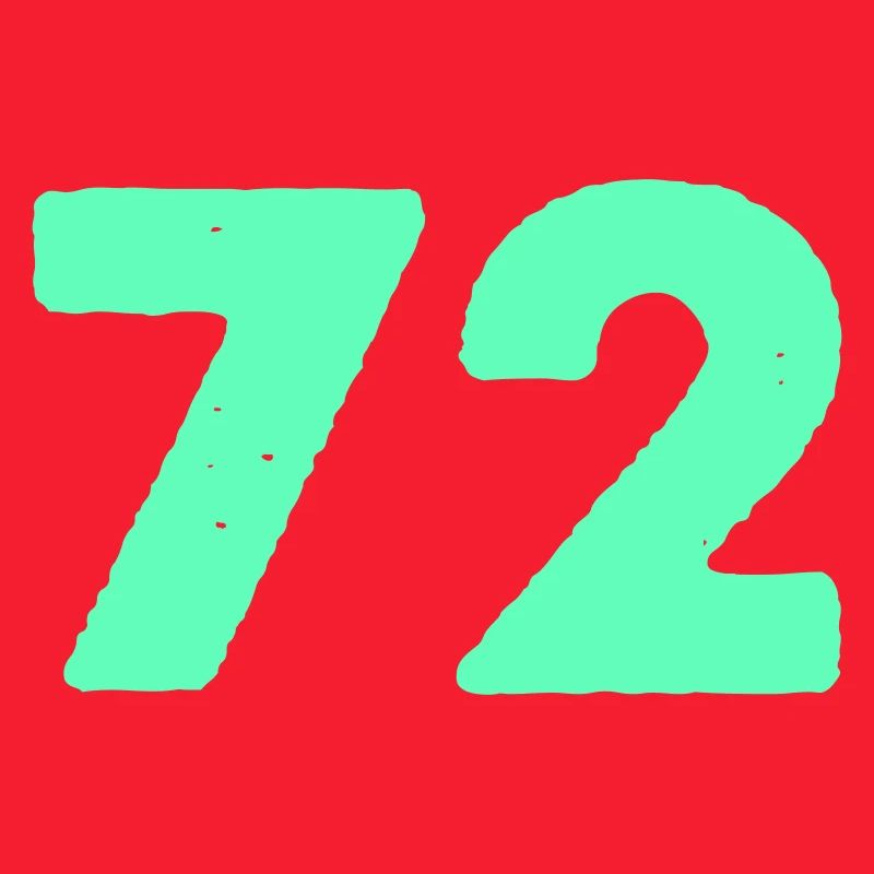 Graphique Mint Nombre Néon 72