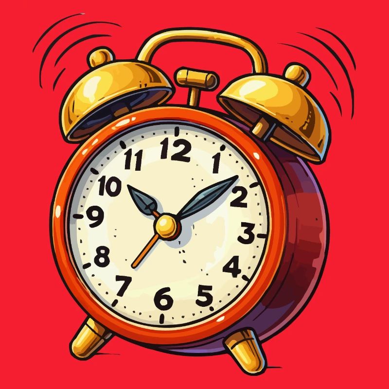Alarm Clock Comic Clock