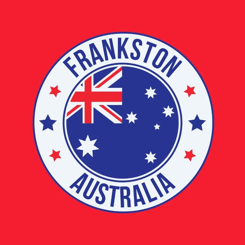 Frankston Australia Circle Abzeichen