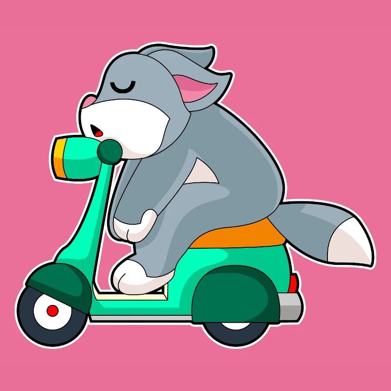 Katze Motorroller