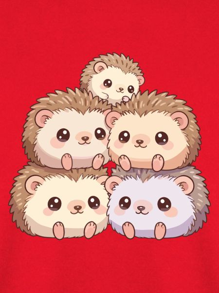 Kuschelige Igelfamilie
