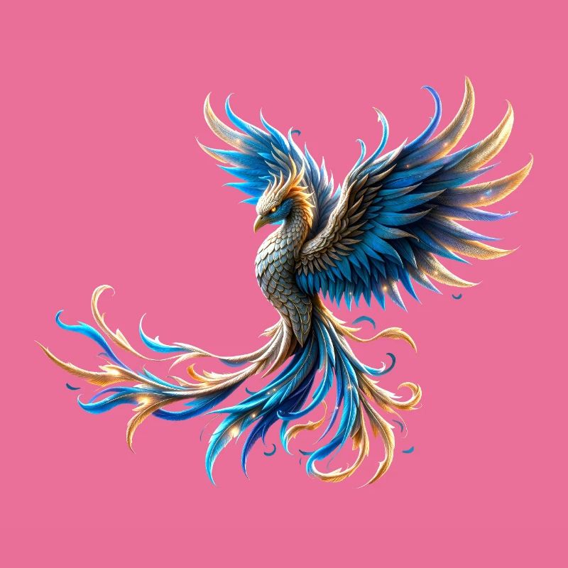 Feuerblauer Phönix