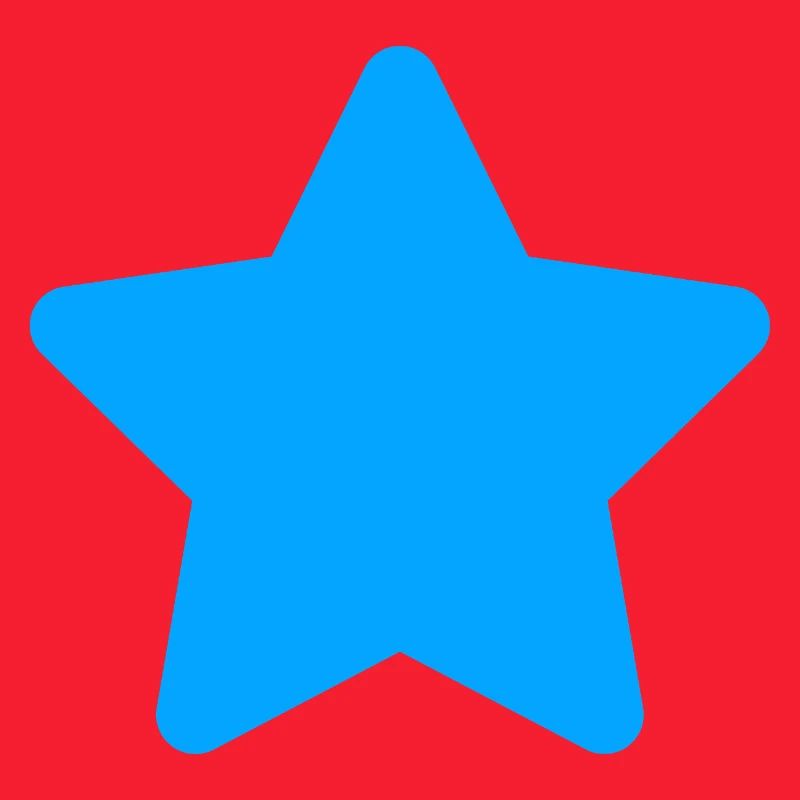 Blauer Stern Clipart Motiv