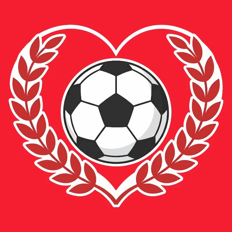 Herzball mit Lorbeerkranz