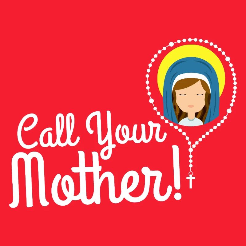 Nenne deine Mutter Illustration Tee