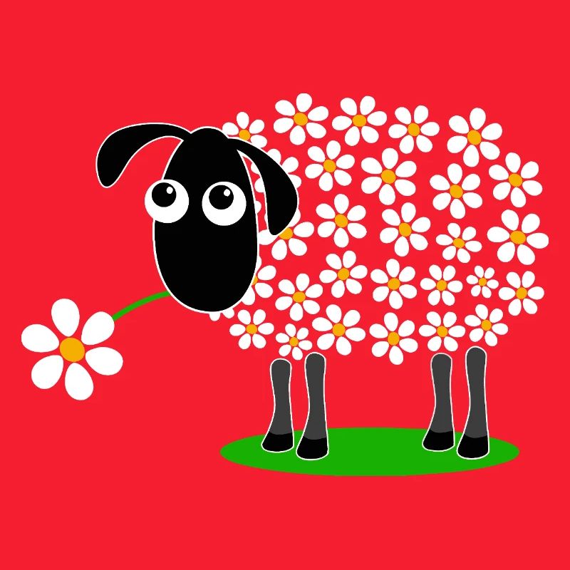 Daisy Parade Schaf-Cartoon