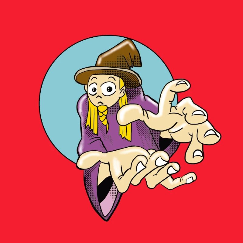 Fordernder Zauberer Illustration