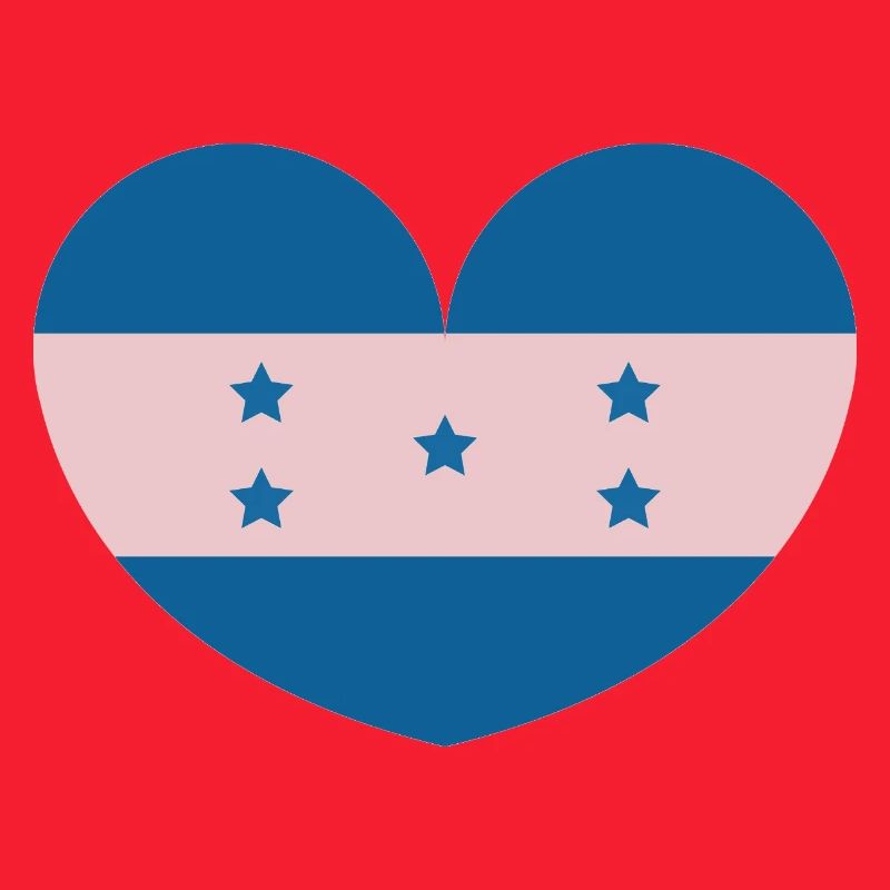 Herzflagge Honduras