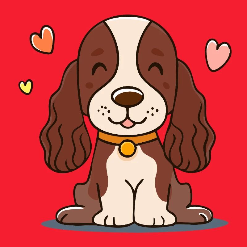 Chiot aux oreilles duveteuses (comic chibi)