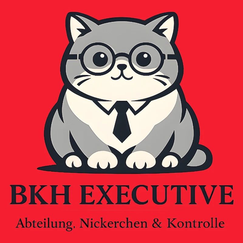 Executive Kater mit Brille