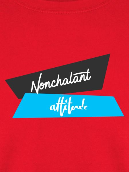 Nonchalante Haltung Blau Schwarz