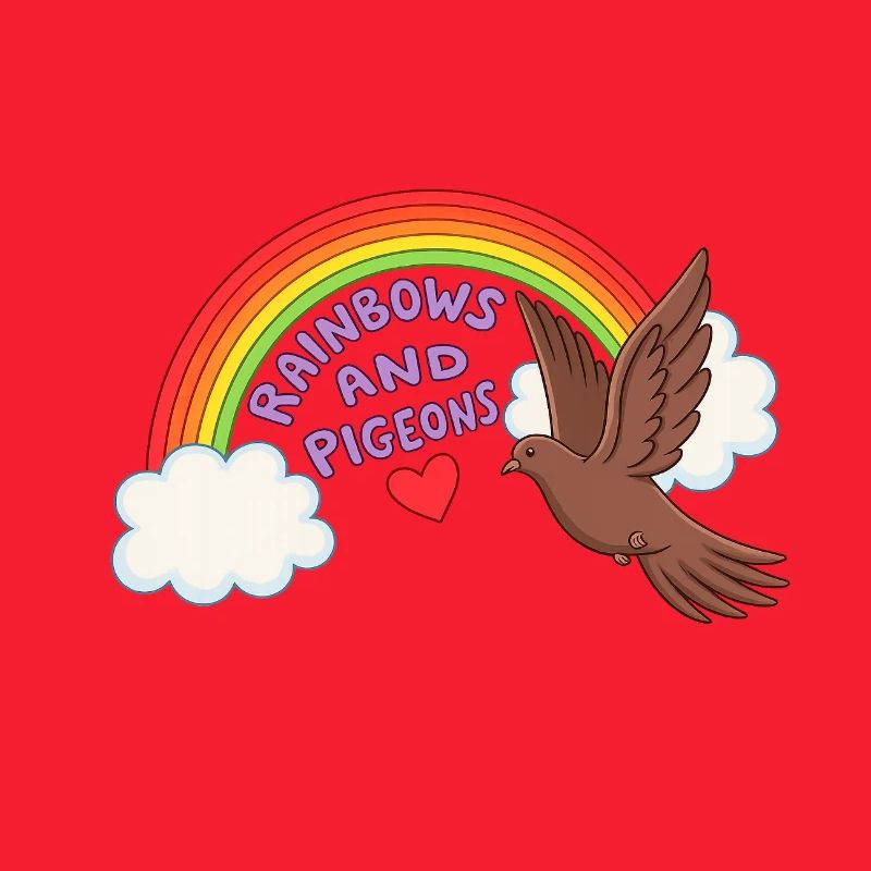Regenbogen Taubenliebe