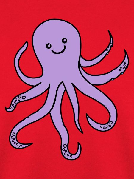 Lila Oktopus Charm