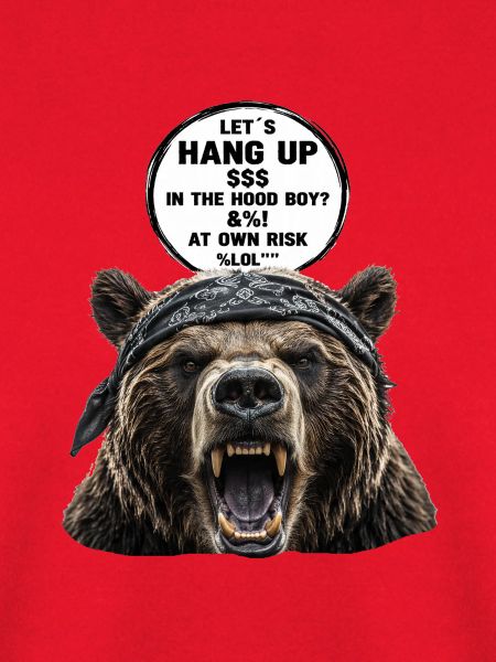 Bandana-Bär mit Spruchdruck