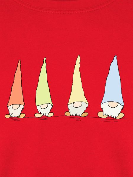 Vier bunte Wichtel Wichtelfamilie Gartenzwerge