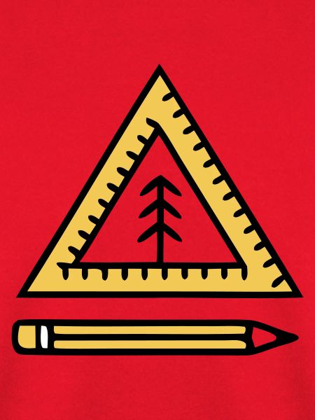 Geodreieck Stift Schriftzug