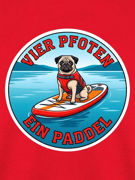 Stand-Up-Paddling Mops Dog-SUP Design