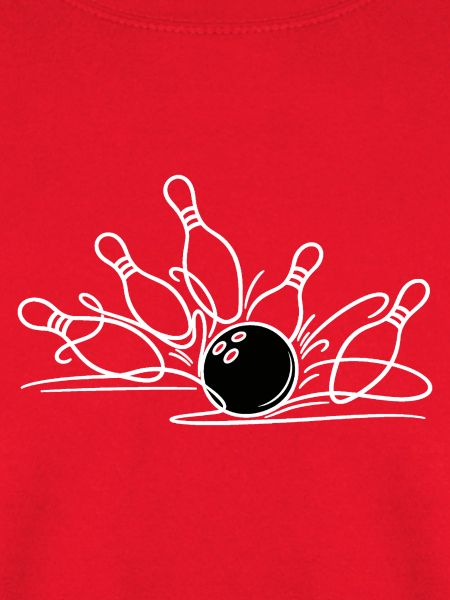 Handgezeichnete Bowling Linienkunst