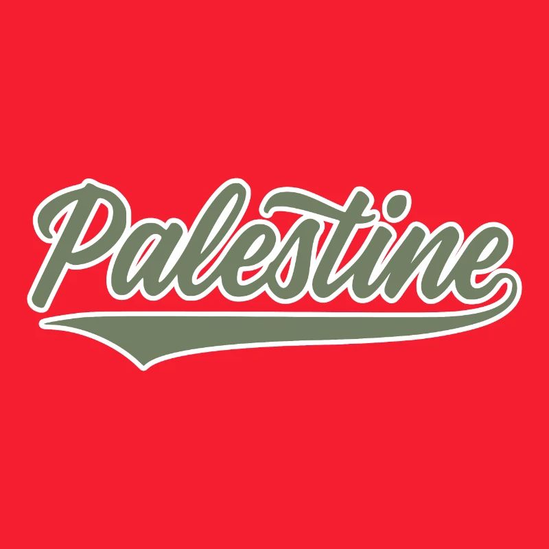 Palestine style baseball vert olive-blanc