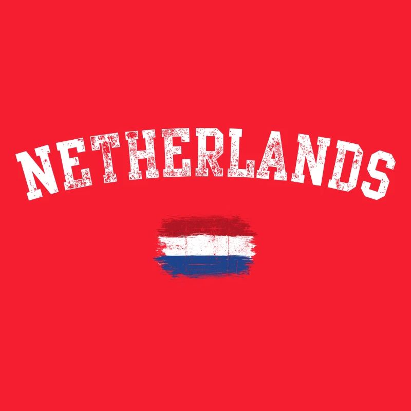 Pinselstrich der Niederländischen Flagge