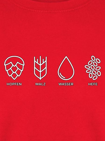 Hopfen, Malz, Wasser, Hefe