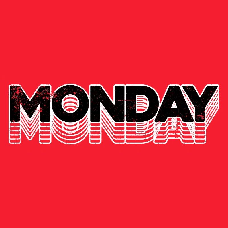 Typographie du néon Monday Echo