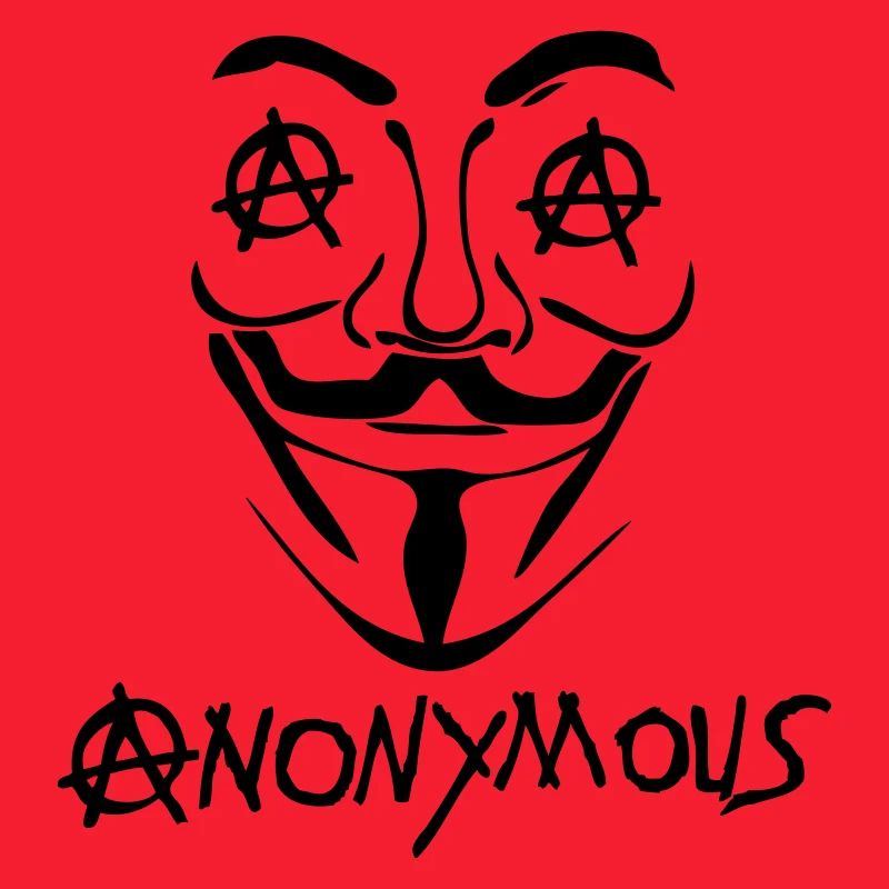 logo anarchy anonymous masque
