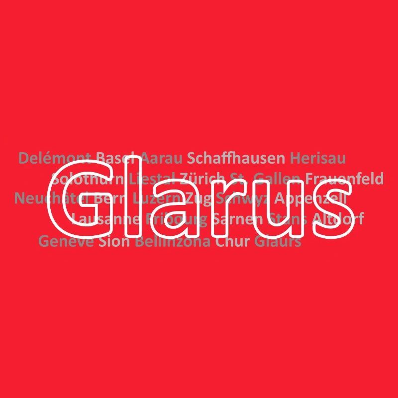 Schweizer Städte Glarus