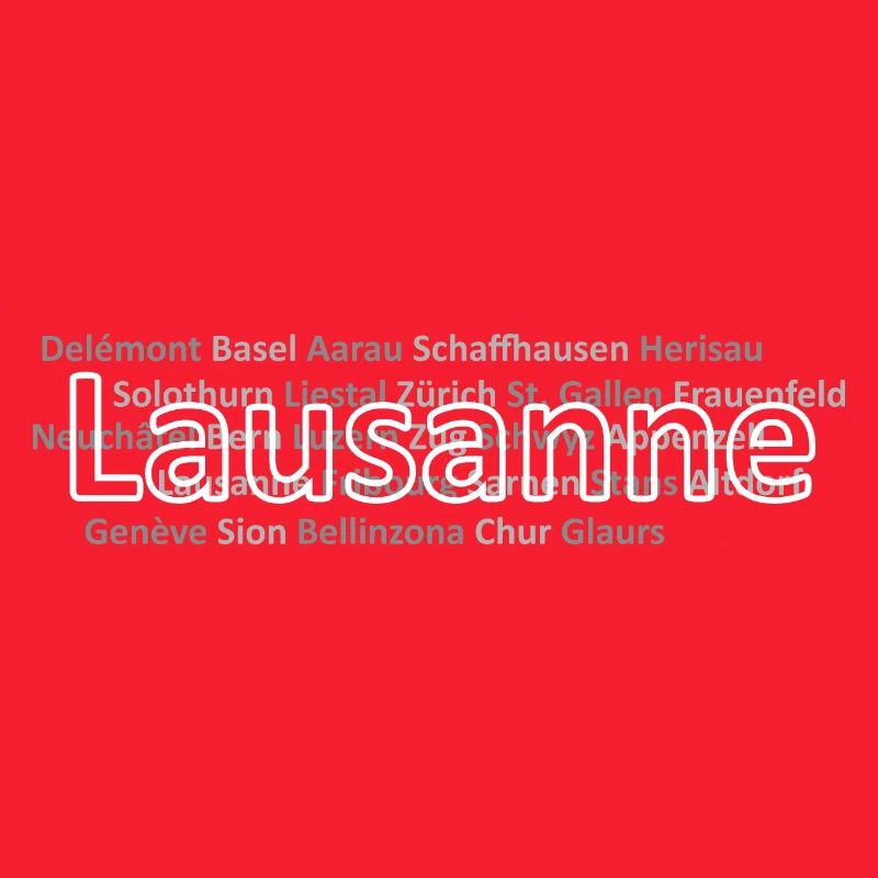 Schweizer Städte Lausanne