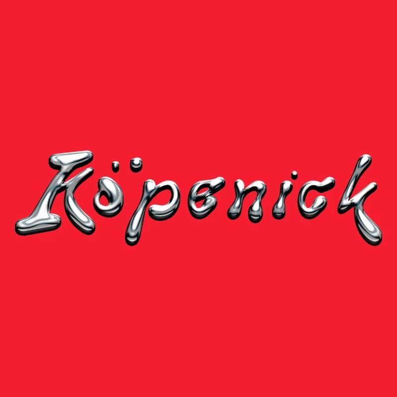 Typographie Köpenick Liquid Chrome