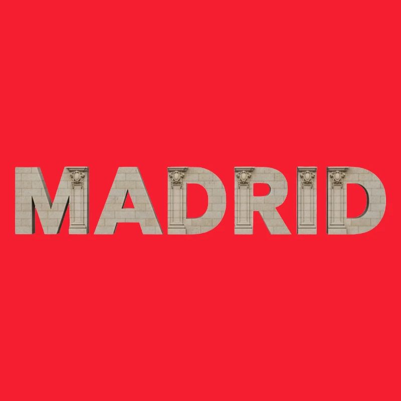 Madrid Architektur Typografie