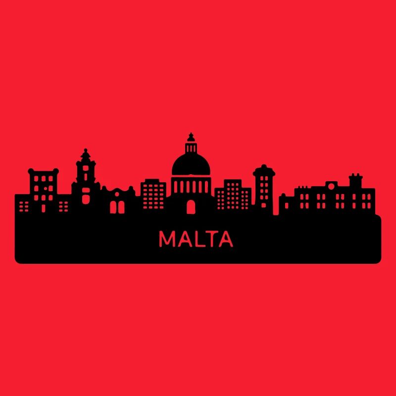 Malta Silhouette Skyline