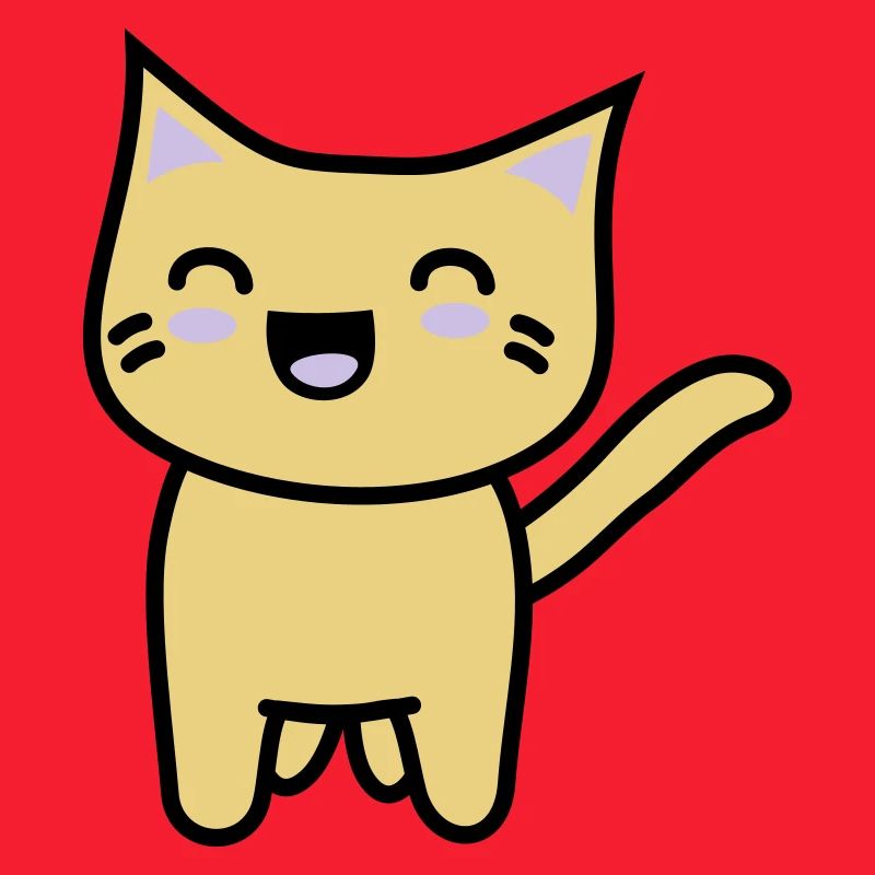 Kawaii Kitteh freut sich