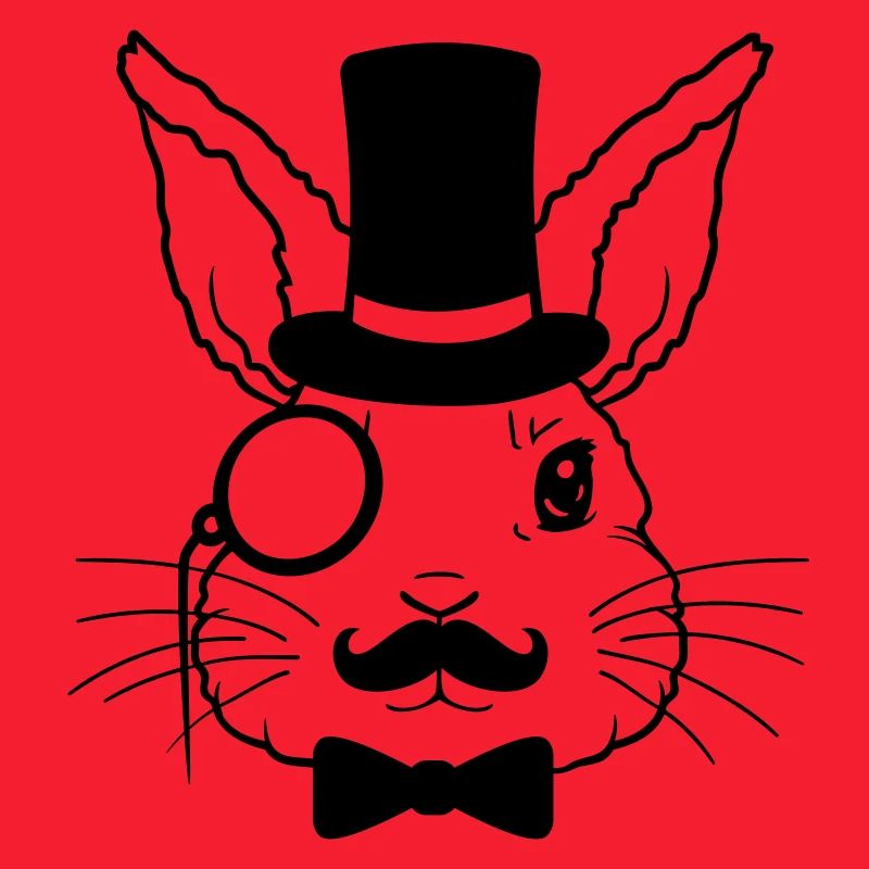 Monokel Zylinder Hase Sir