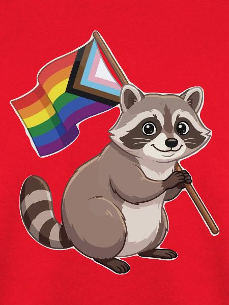 LGBTQ-Pride-Monat – Lustiger Pride-Waschbär