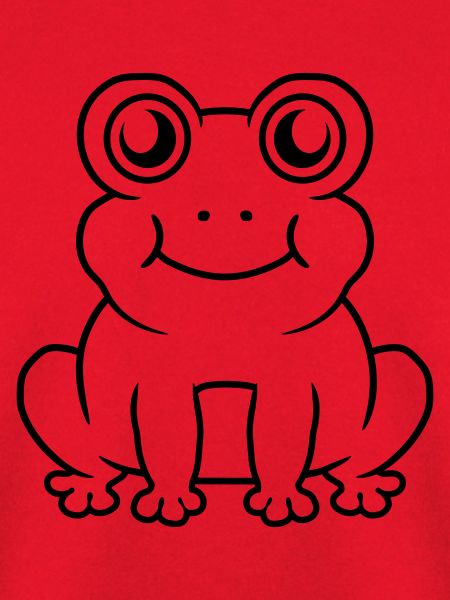 Sitzender kleiner süßer Frosch