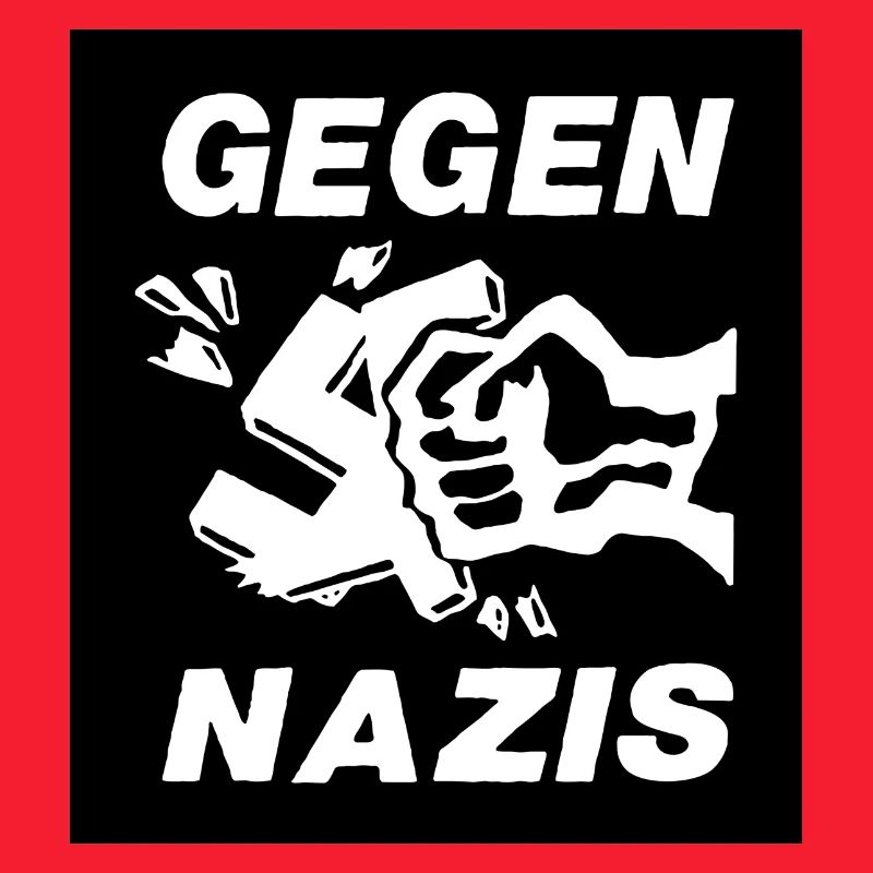 Gegen Nazis white letters