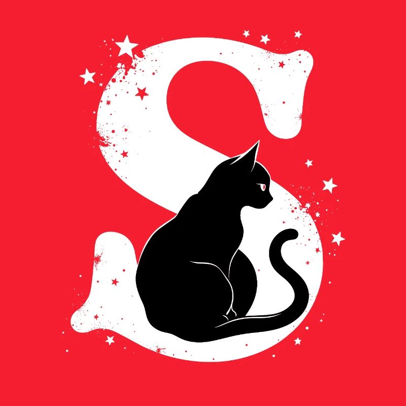 Buchstabe S mit Katze