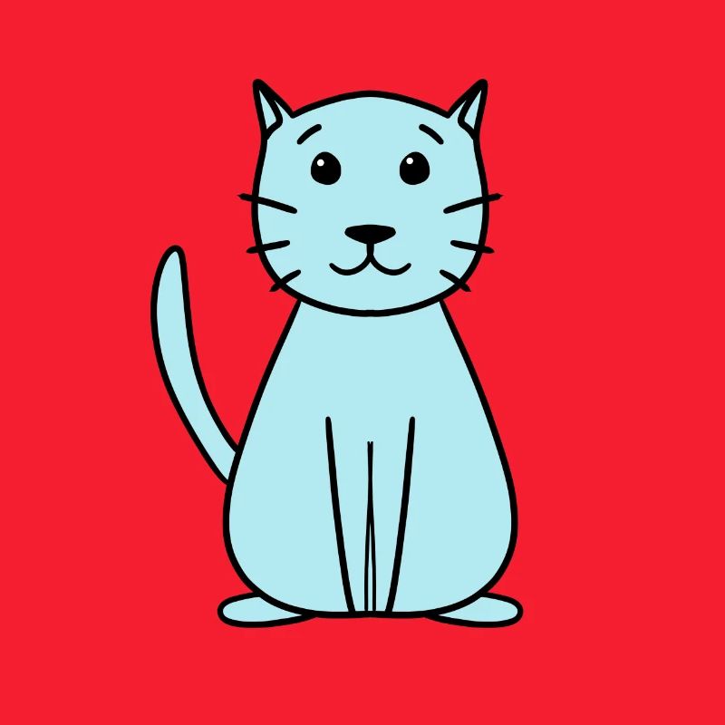 einfache niedliche Katze