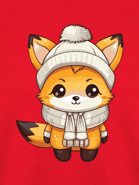 Fuchs Winter Tier Baby Comic