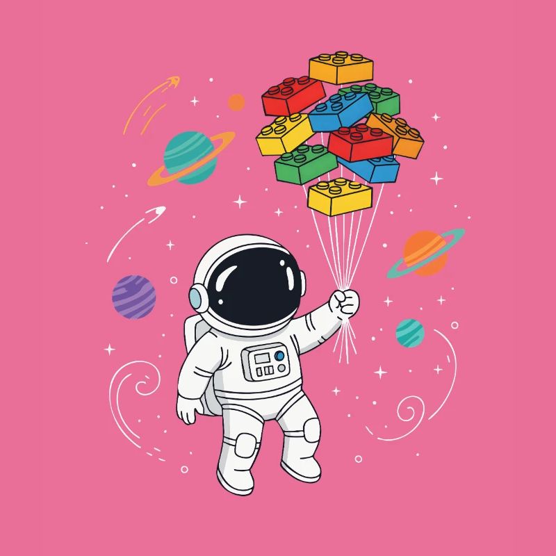 Astronaut Bausteine Space Brick Builder