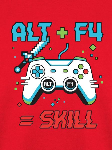 Alt F4 Pixel Gamer Motiv