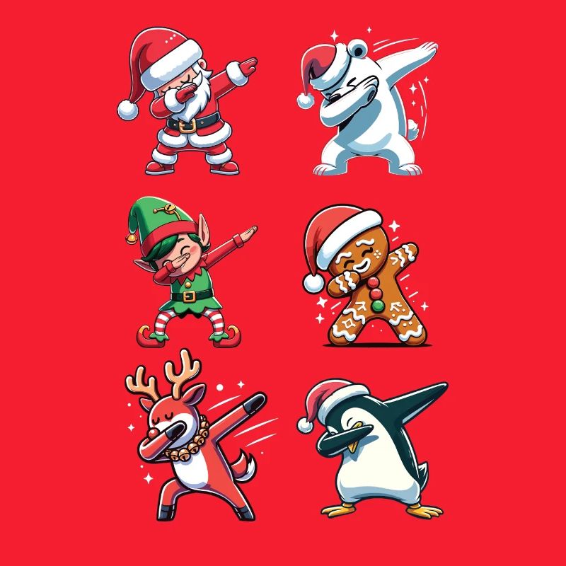 Dabbing Weihnachts Figuren Dab Weihnachten